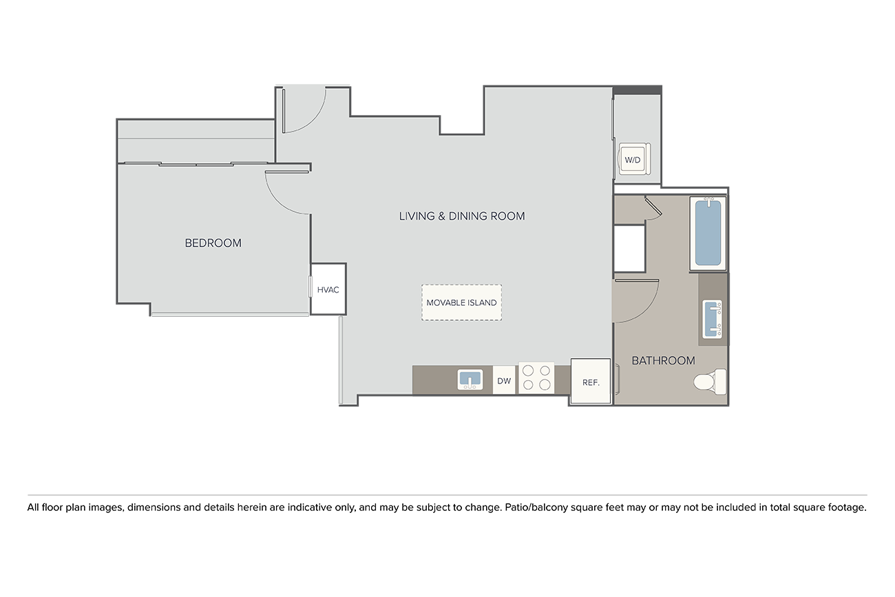 1 Bed |  1 Bath |  "apartment"